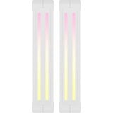 Corsair iCUE LINK QX140 RGB Starter kit ventilateurs de boîtier Blanc, 2 pièces, 140 x 140 x 25 mm, PWM, contrôleur inclus