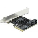 DeLOCK Carte SATA PCI Express x4 à 5 ports Low Profile, Carte d'interface 