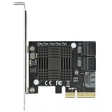 DeLOCK Carte SATA PCI Express x4 à 5 ports Low Profile, Carte d'interface 