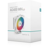 DeepCool AG400 WH ARGB Refroidisseur CPU Blanc