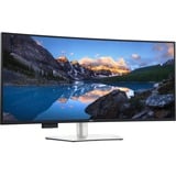 Dell UltraSharp U4025QW 39.7" 4K Ultra HD Moniteur UltraWide incurvé Argent, 1x DisplayPort, 1x HDMI, 3x USB-C, 5x USB-A, 2x Thunderbolt, 1x RJ-45, 120 Hz