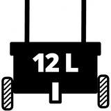 Einhell GC-SR 12 distributeur manuel 12 L, Épandeur Rouge/Noir, 12 L, 0,45 m, Noir, Rouge, 210 mm, 535 mm, 240 mm
