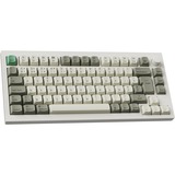 Keychron Q1 Max-P3 QMK, clavier Blanc, Layout BE, Gateron Jupiter Brown, RGB leds, 75%, Hot-swappable, Bluetooth, 2.4GHz