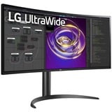LG UltraWide 34WP85CP-B 34" Moniteur incurvé  Noir, 2x HDMI, DisplayPort, 2x USB-A, USB-C