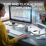 Logitech Logitech MK950 Signature Slim Wireless set de bureau Blanc, Layout US-International (QWERTY), US-International (QWERTY), 400 - 4000 DPI