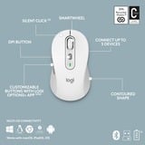 Logitech Logitech MK950 Signature Slim Wireless set de bureau Blanc, Layout US-International (QWERTY), US-International (QWERTY), 400 - 4000 DPI