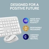Logitech Logitech MK950 Signature Slim Wireless set de bureau Blanc, Layout US-International (QWERTY), US-International (QWERTY), 400 - 4000 DPI