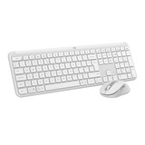 Logitech null set de bureau sans fil Blanc, Layout US-International (QWERTY)