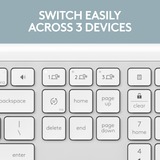 Logitech null set de bureau sans fil Blanc, Layout US-International (QWERTY)