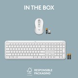 Logitech null set de bureau sans fil Blanc, Layout US-International (QWERTY)