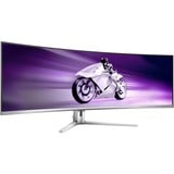 Philips Evnia 8000 49M2C8900L/00 48.9" Moniteur UltraWide gaming Blanc, 1x DisplayPort, 2x HDMI, 1x USB-C, 4x USB-A, 144 Hz