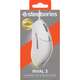 SteelSeries Rival 3 Gen 2, Souris gaming Blanc, 8 500 ppp, RGB