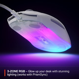 SteelSeries Rival 3 Gen 2, Souris gaming Blanc, 8 500 ppp, RGB
