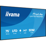 iiyama iiya 75 L LH7575UHS-B2AG 60Hz 4K IPS, Affichage public Noir (Mat)