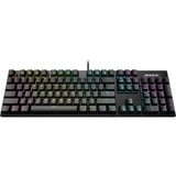 AORUS K1, clavier gaming Noir, Layout États-Unis, Cherry MX Red, LED RGB