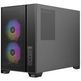 Antec FLUX M boîtier mini tower Noir | 1x USB-A | 1x USB-C | Window
