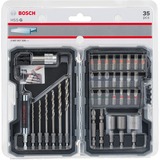 Bosch 2 607 017 328 embout de tournevis 35 pièce(s), Perceuse, ensembles embouts 35 pièce(s), Phillips, Cruciforme, Fente, Torx, 2,5/3,0/3,5/4,0/5,0/6,0 mm 8/10/13 mm, 160 mm, 106 mm, 46 mm