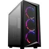 Cooler Master CMP 510 The Saber's Edge, Moyen tour Noir, 3x ARGB fans | 1x USB-A 3.2 (5 Gbit/s) | 1x Audio | Window-kit