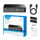 Cudy 16-Port 10/100 Mbps Ethernet Switch Noir