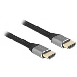DeLOCK HDMI à très haut débit, Câble Gris, 1 mètre, 8K 60Hz, 48 Gbps