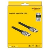 DeLOCK High Speed HDMI, Câble Gris, 1 mètre, 8K 60Hz, 48 Gbps