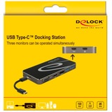DeLOCK Station d'accueil USB Type-C 3.2 Noir