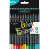 Faber-Castell Crayons de couleur Black Edition, Bundle 36 pièces