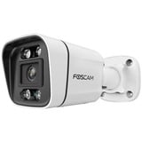 Foscam V8EP-W, caméra de sécurité IP UHD PoE 8MP avec détection de personnes et de véhicules, Caméra de surveillance Blanc, PoE