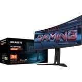GIGABYTE MO34WQC 34"175Hz OLED Curved  Moniteur UltraWide gaming  Noir, 2x HDMI, DisplayPort, USB-C, KVM, Sound, 175 Hz