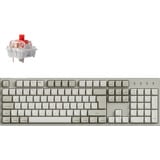 Keychron C2 Pro 8K-H1Z, clavier Beige, Layout BE, Keychron Super Rouge, LED RGB, Hot-swappable