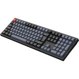 Keychron V6 Max-D3Z QMK, clavier Noir, Layout BE, Gateron Jupiter Brown, RGB led, Hot-swappable, Bluetooth, 2.4GHz