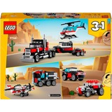 LEGO Creator 3-en-1 - Le camion remorque avec hélicoptère, Jouets de construction 31146