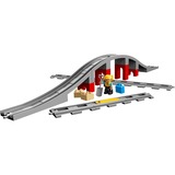 LEGO DUPLO - Les rails et le pont du train, Jouets de construction 10872