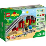 LEGO DUPLO - Les rails et le pont du train, Jouets de construction 10872