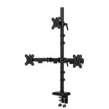 Neomounts DS60-600BL2-1 Bras de moniteur pour trois écrans 10-32", Support de moniteur Noir