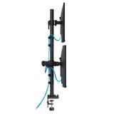 Neomounts DS60-600BL2-1 Bras de moniteur pour trois écrans 10-32", Support de moniteur Noir