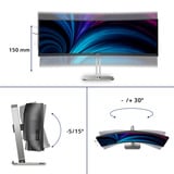 Philips 49B2U5900C 48.8" Moniteur UltraWide incurvé Noir/argent, 1x DisplayPort, 2x HDMI, 1x USB-C, 2x USB-A, 1x RJ-45