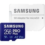 SAMSUNG PRO Plus 256 Go microSDXC (2023) , Carte mémoire UHS-I U3, Classe 10, V30, A2