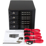Startech 4 Bay Hot Swap Mobile Rack 3.5", Cadrage 