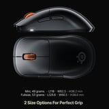 SteelSeries Steelseries Sensei Pro WL Mini - BK, Souris gaming Noir