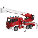 bruder SCANIA Série R, camion échelle de pompier, Modèle réduit de voiture avec module son et lumière avec batterie