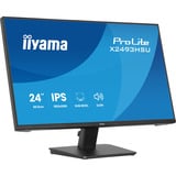 iiyama ProLite X2493HSU-B1 23.8" Moniteur  Noir (Mat), 60,5 cm (23.8"), 1920 x 1080 pixels, Full HD, LED, Noir