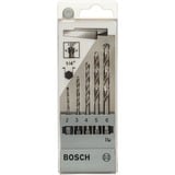 Bosch 2608595517 Ensemble de forets 5 pièce(s), Jeu de mèches de perceuse Perceuse, Ensemble de forets, Métal, 135°, Acier rapide (HSS-G), Tige hexagonale