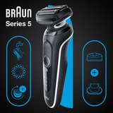 Braun Series 5 51-W4200cs, Rasoir Noir/Blanc