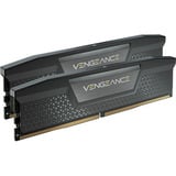 Corsair 128 Go DDR5-6000 (2x 64 Go) Kit, Mémoire vive Noir, CMK128GX5M2D6000C40, Vengeance, XMP