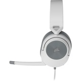 Corsair HS55 STEREO casque gaming over-ear Blanc/gris, Pc, Mac, Xbox Series X | S, PS5