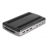 DeLOCK 112W Station de chargement USB avec 3x USB-C PD + 3x USB-A Gris, 3x USB-C, 3x USB-A