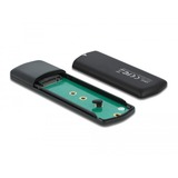 DeLOCK Boîtier externe USB Type-C Combo pour M.2 NVMe PCIe ou SATA SSD - Sans outil, Boîtier disque dur Noir