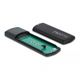 DeLOCK Boîtier externe USB Type-C Combo pour SSD M.2 NVMe PCIe ou SATA - sans outil., Boîtier disque dur Noir