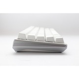 Ducky One 3 SF White, clavier gaming Blanc/Argent, Layout BE, Cherry MX RGB Speed Silver, LED RGB, 65%, ABS